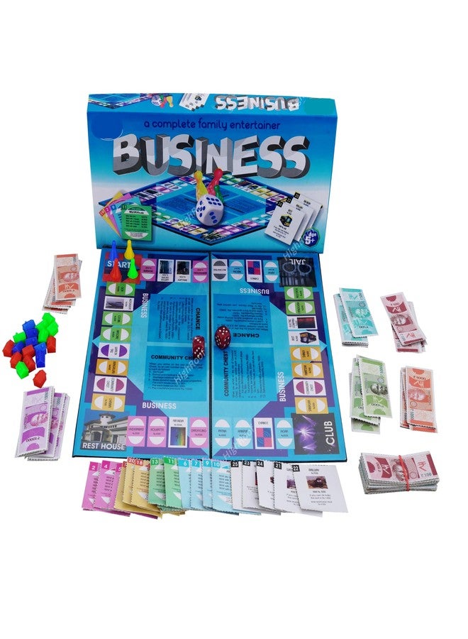 HighRoof Business Senior Game with Plastic Coins Along with Other Board Games Like Ludo, Snakes Ladder for Kids & Adults - Image 2